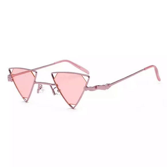 Accessories - ❌SOLD❌Pink triangle sunglasses